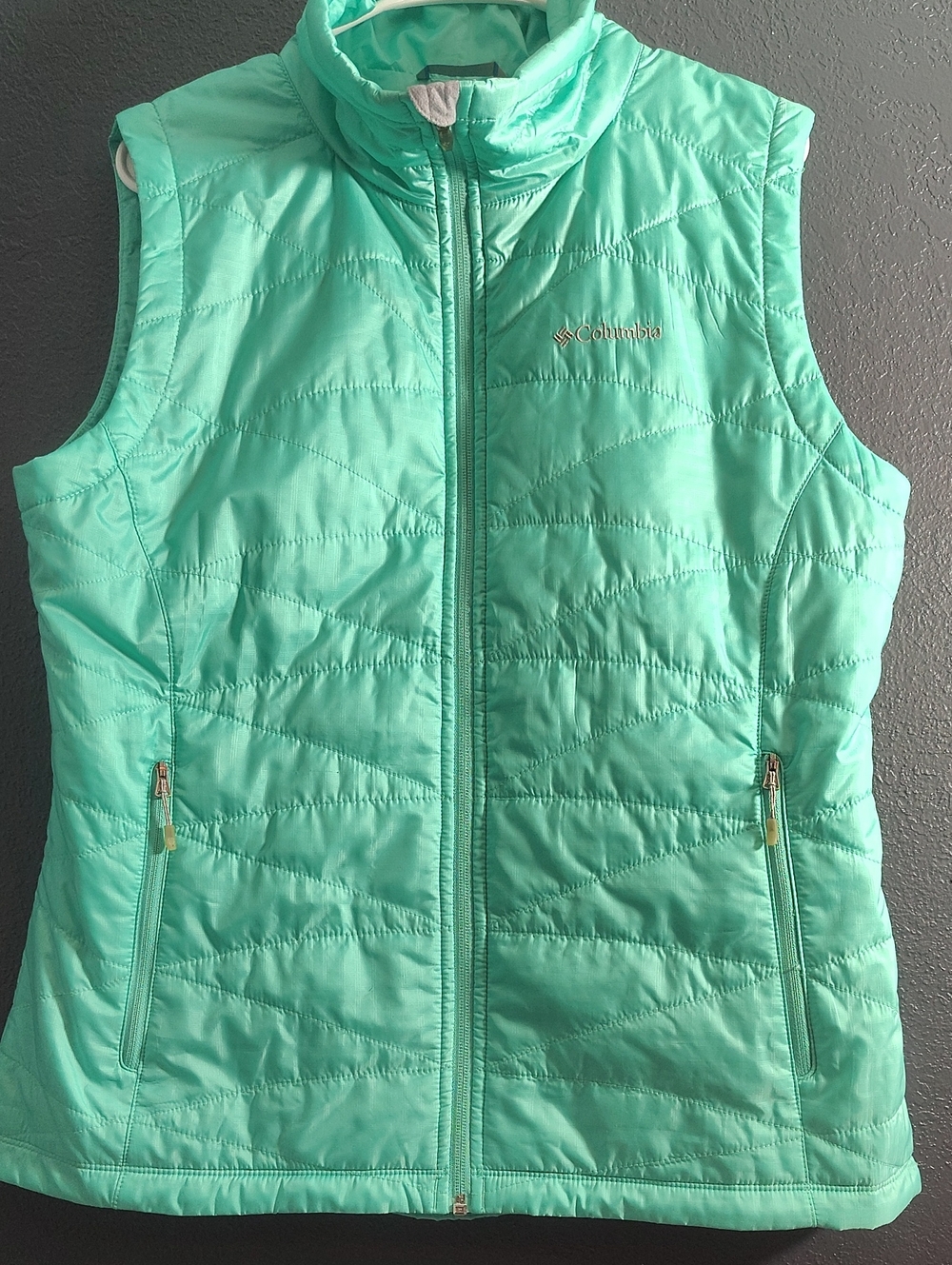 Columbia Women's Mighty lite lll Omni heat Vest Teal Mint size XL